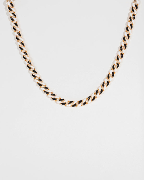 Multi Colour Painted Chunky Chain Necklace | Necklaces