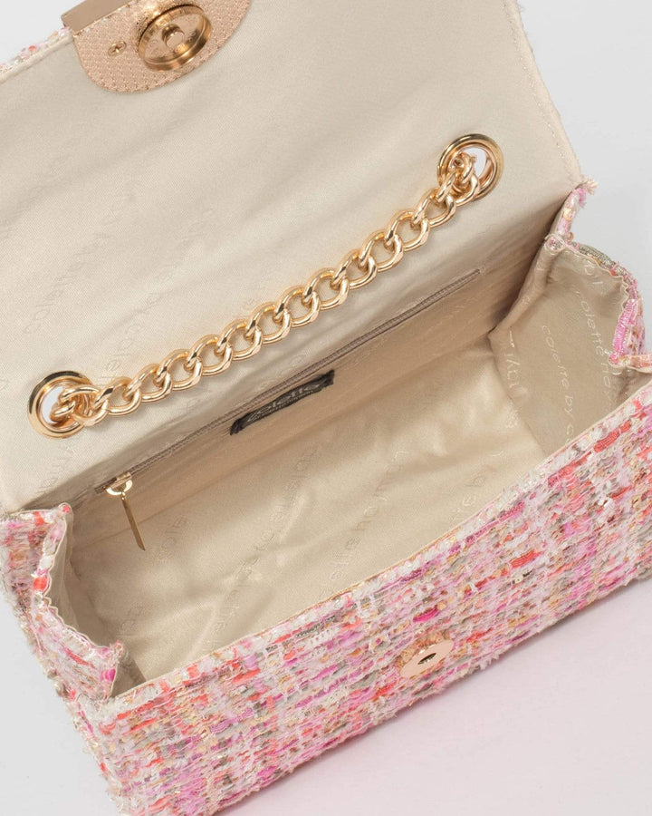 Multi Colour Pink Moxie Chain Bag | Crossbody Bags