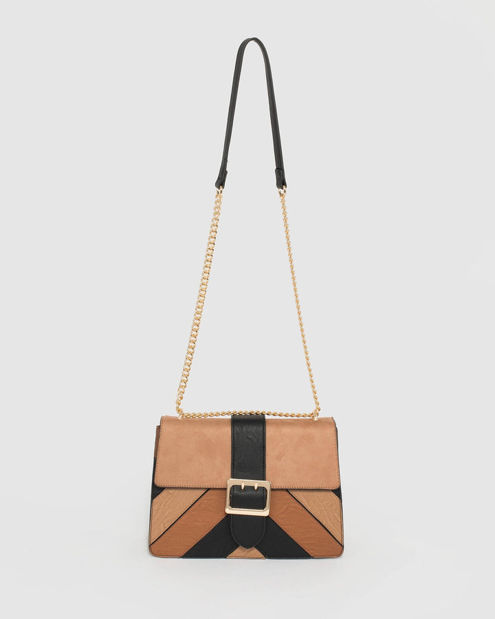 Multi Colour Arrow Panel Crossbody Bag | Crossbody Bags