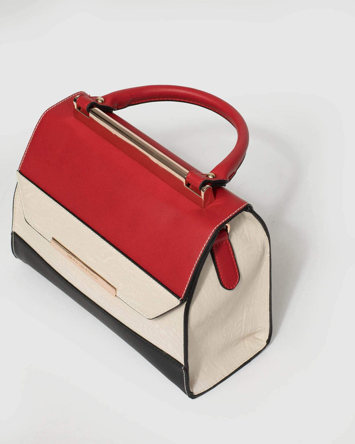Multi Colour Renee Top Handle Panel Bag | Tote Bags