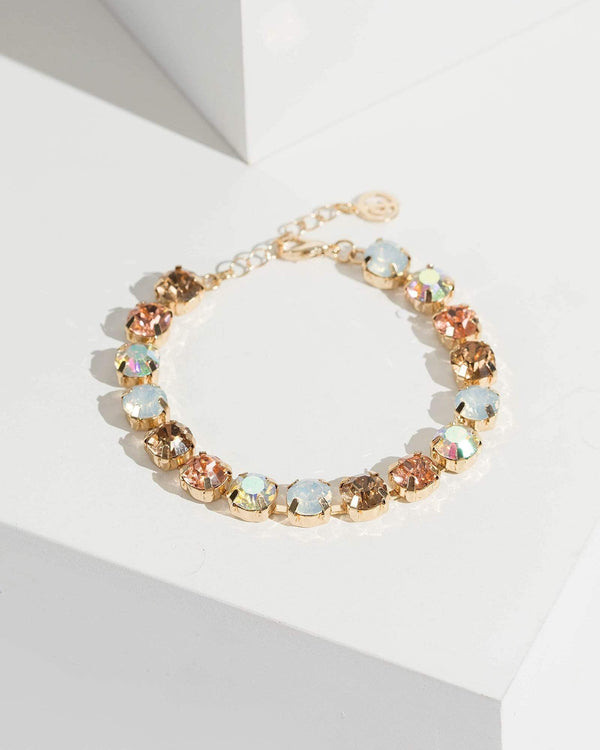 Colette by Colette Hayman Multi Colour Round Crystal Bracelet