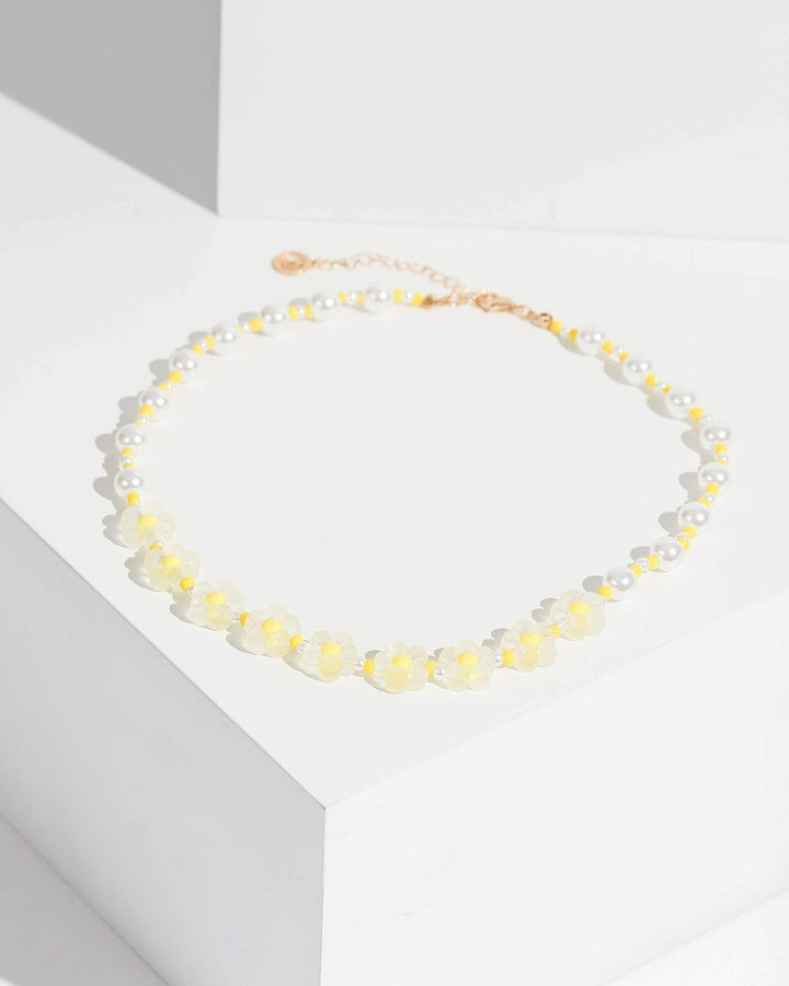 Colette by Colette Hayman Multi Colour Round Pearl And Daisy Necklace