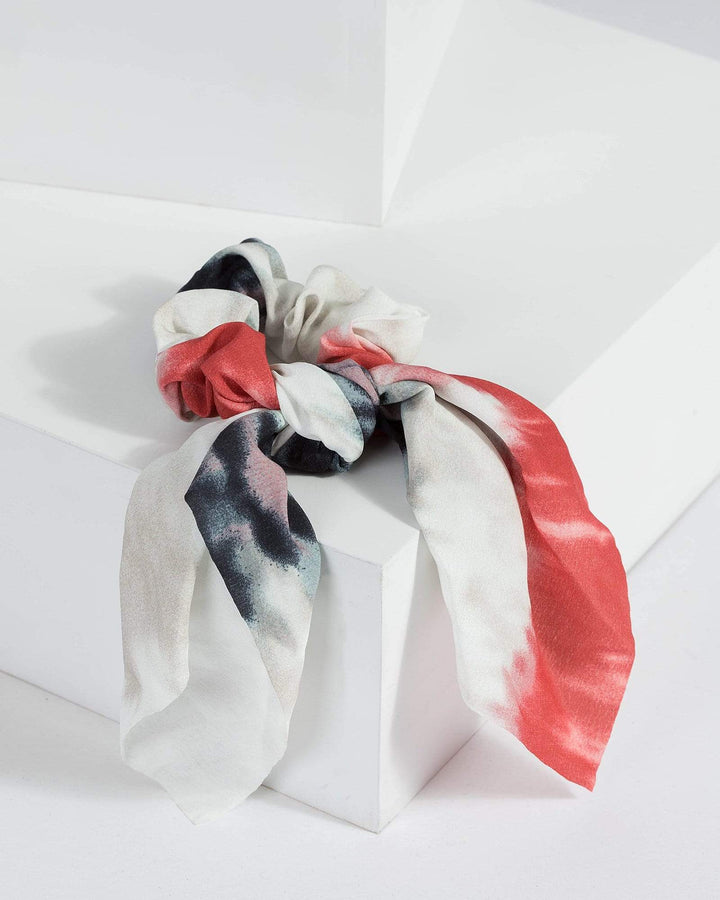 Multi Colour Scrunchie With Large Bow | Accessories