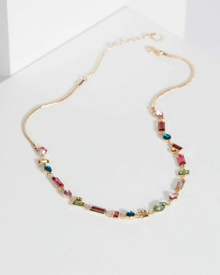 Multi Colour Shape Mix Necklace | Necklaces