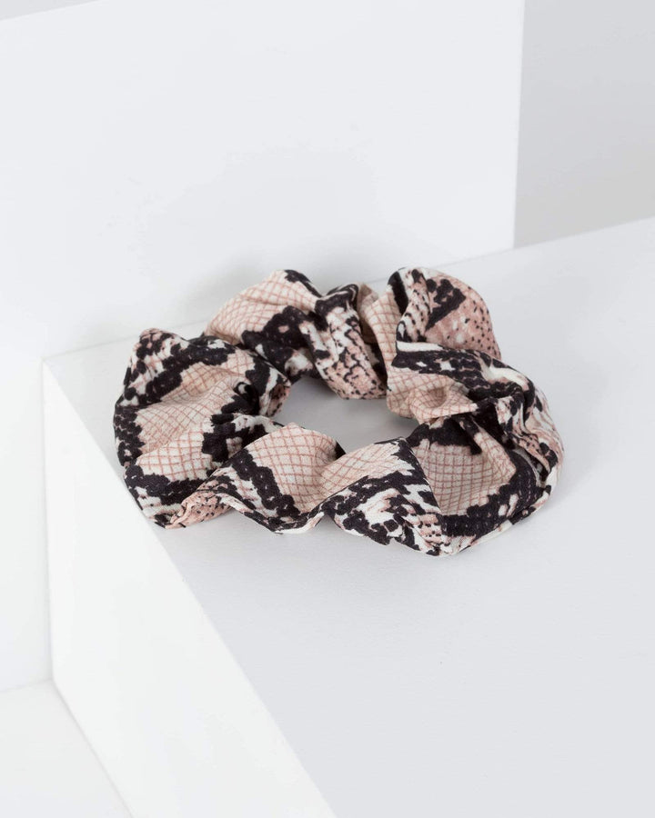 Multi Colour Snake And Leopard Print Scrunchies | Accessories