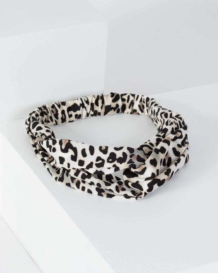 Multi Colour Spotty Leopard Print Headband | Accessories