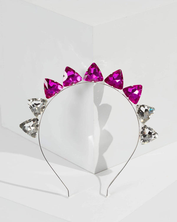 Multi Colour Standing Up Crystal Headband | Hair Accessories