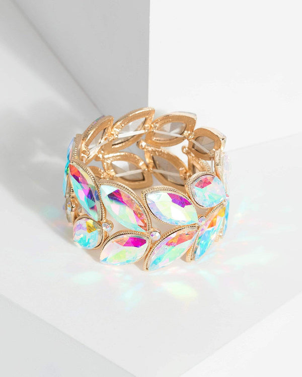 Multi Colour Stretch Sparkle Shine Bracelet | Wristwear