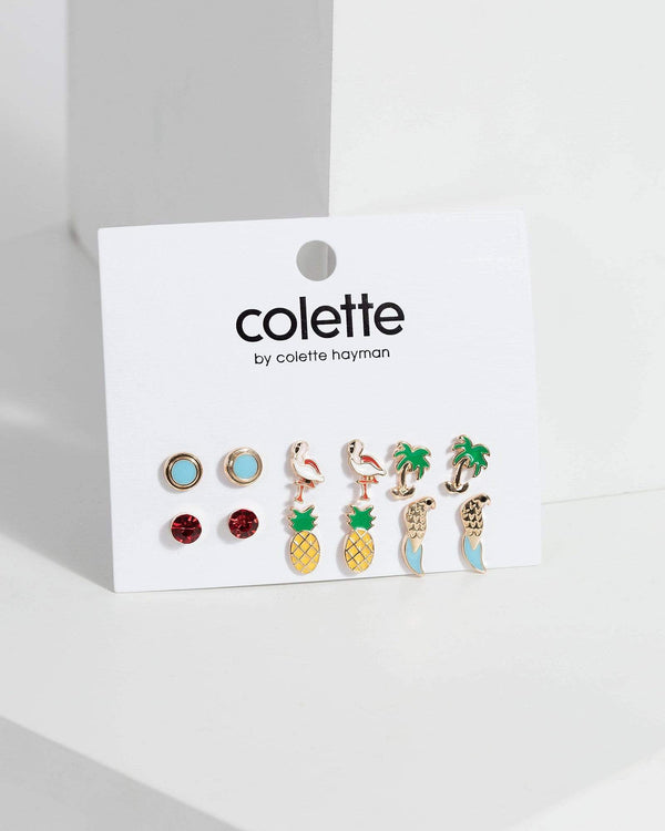 Multi Colour Summer Set Earrings | Earrings