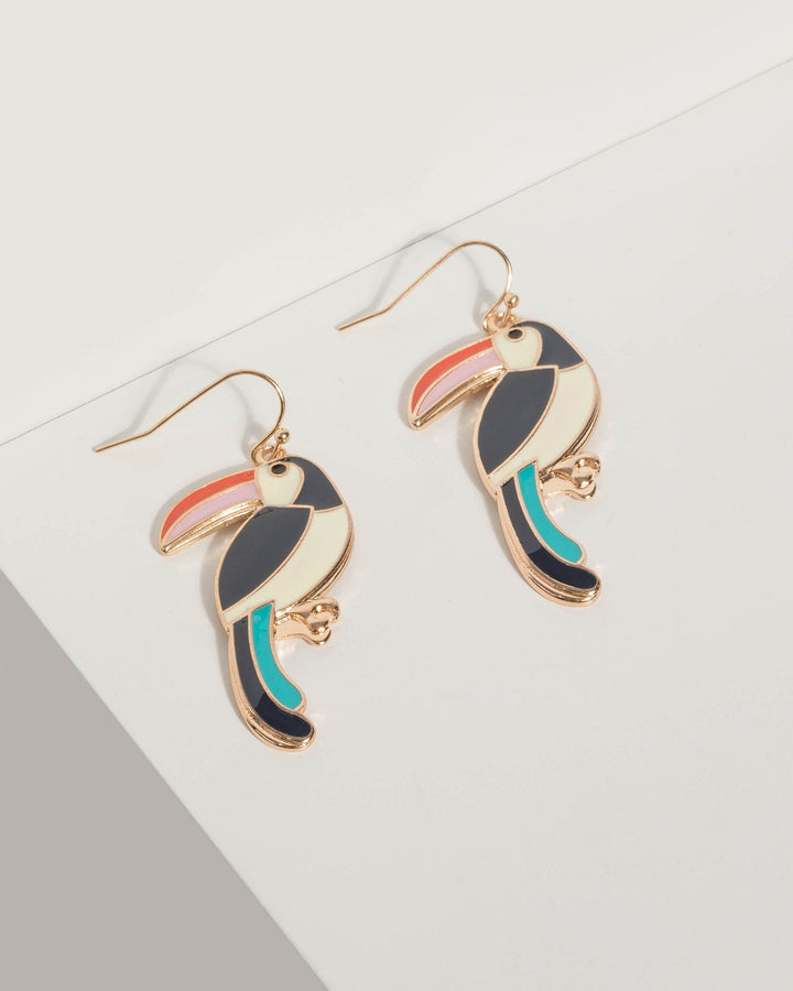 Colette by Colette Hayman Multi Colour Toucan Drop Earrings