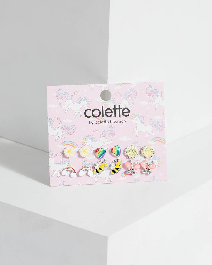 Colette by Colette Hayman Multi Colour Varied Stud Set Earrings