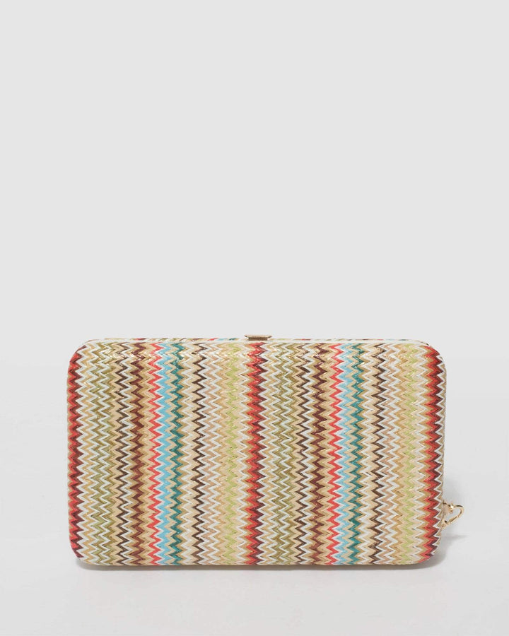 Multi Colour Weave Eve Hardcase Wallet | Wallets