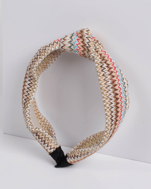 Multi Colour Weave Knotted Headband | Hair Accessories