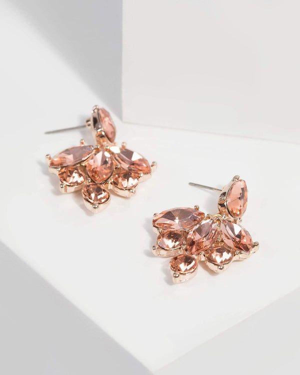 Multi Crystal Drop Earrings | Earrings