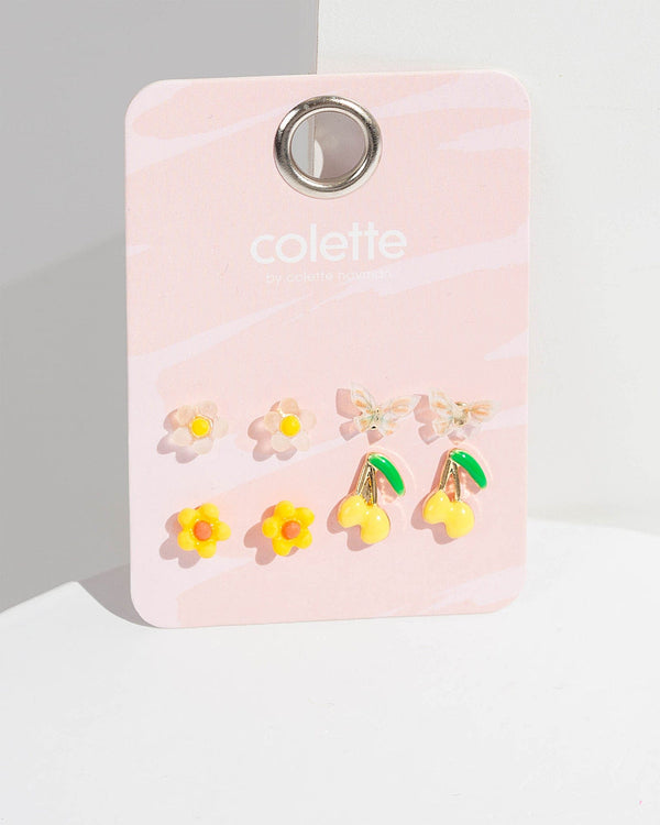 Colette by Colette Hayman Multi Flower Stud Earring Pack
