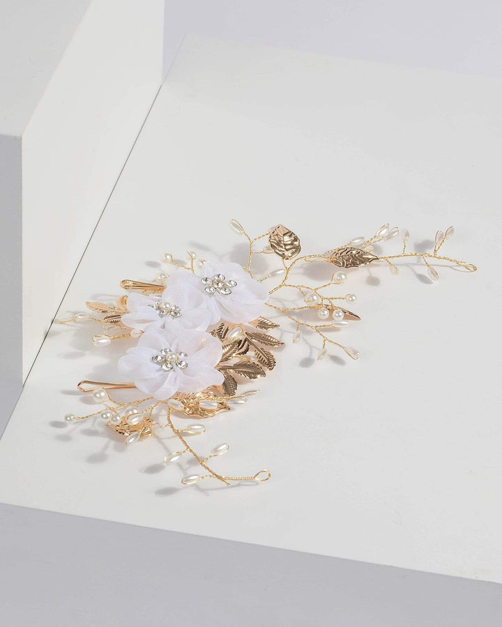 Multi Large Floral Hair Comb | Hair Accessories