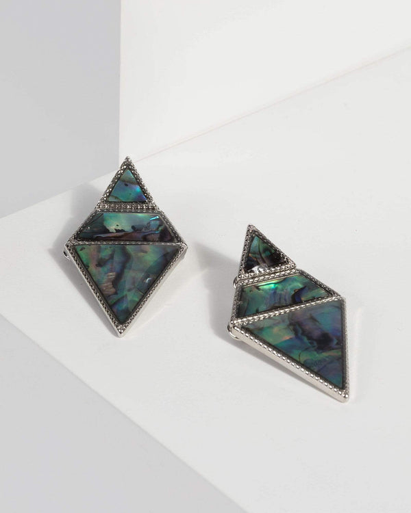 Multi Marble Acrylic Drop Earrings | Earrings