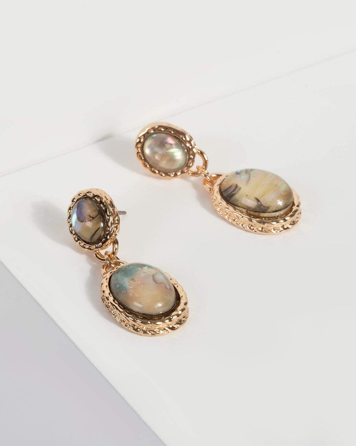 Multi Stone Drop Earrings | Earrings