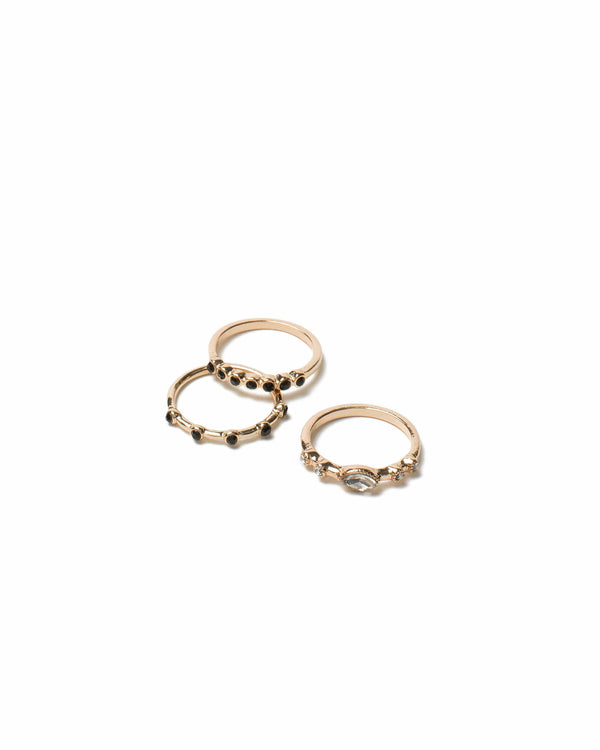 Colette by Colette Hayman Multi Stone Ring Pack - Large