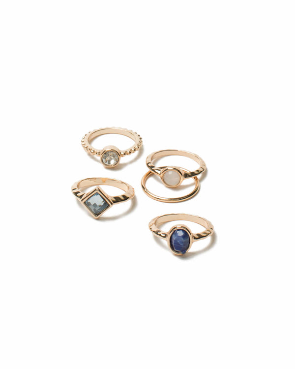 Colette by Colette Hayman Multi Stone Ring Pack - Medium
