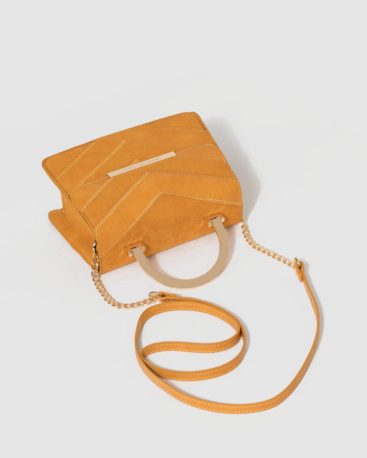 Mustard Almira Arrow Tote Bag | Crossbody Bags