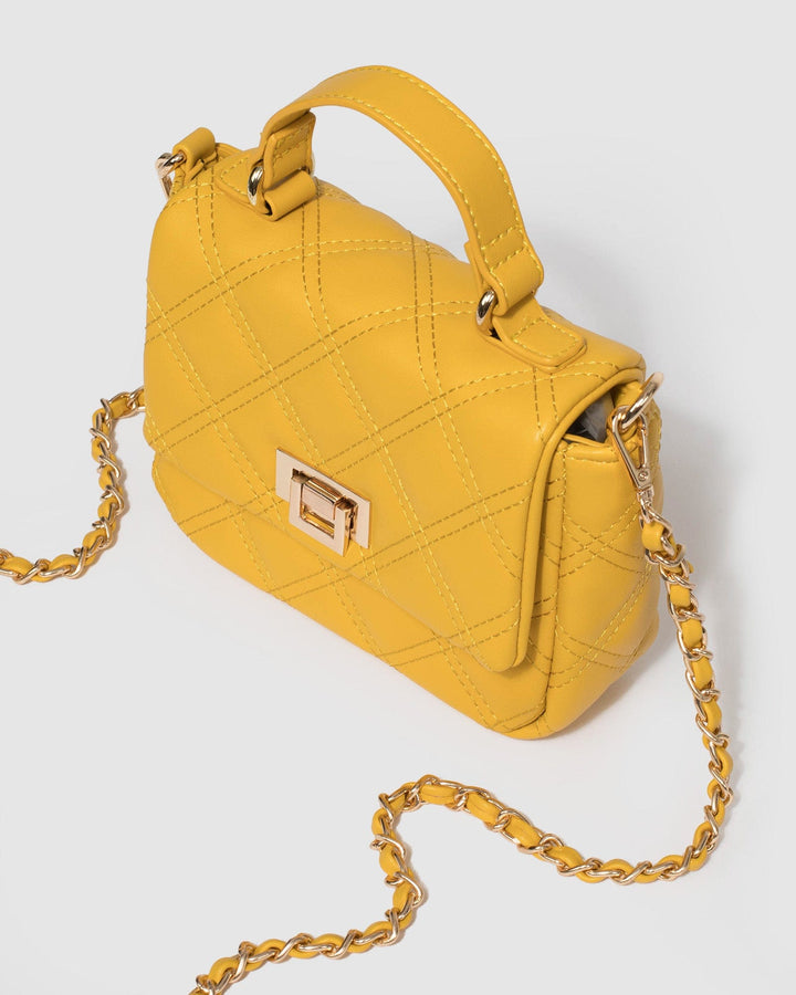 Colette by Colette Hayman Mustard Andreia Chain Crossbody Bag