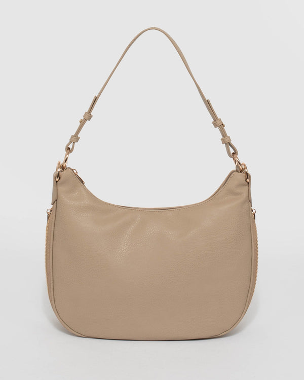 Natural Ivy Zip Slouch | Slouch Bags