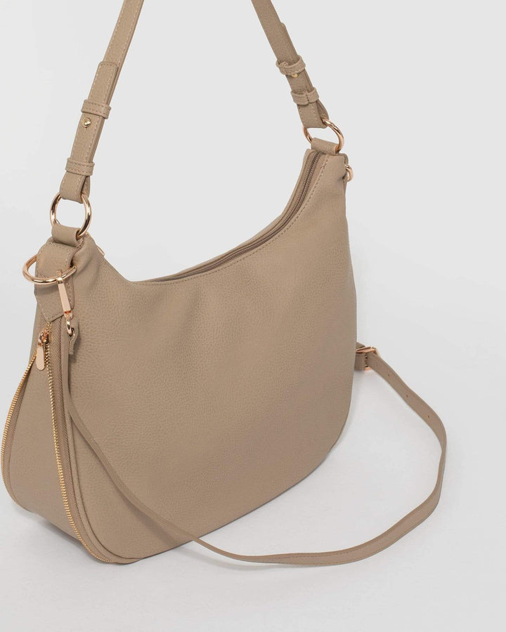 Natural Ivy Zip Slouch | Slouch Bags