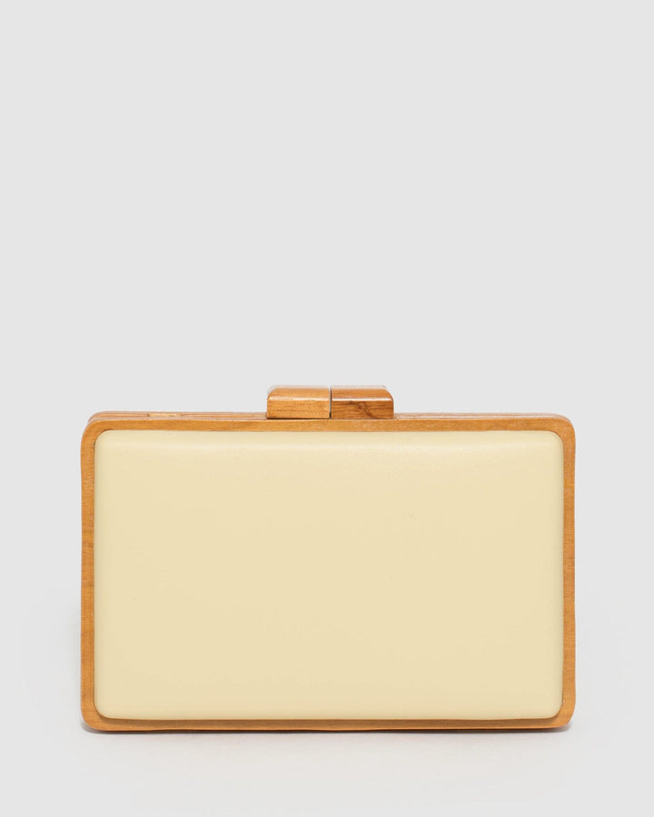 Natural Khloe Hardcase Clutch Bag | Clutch Bags