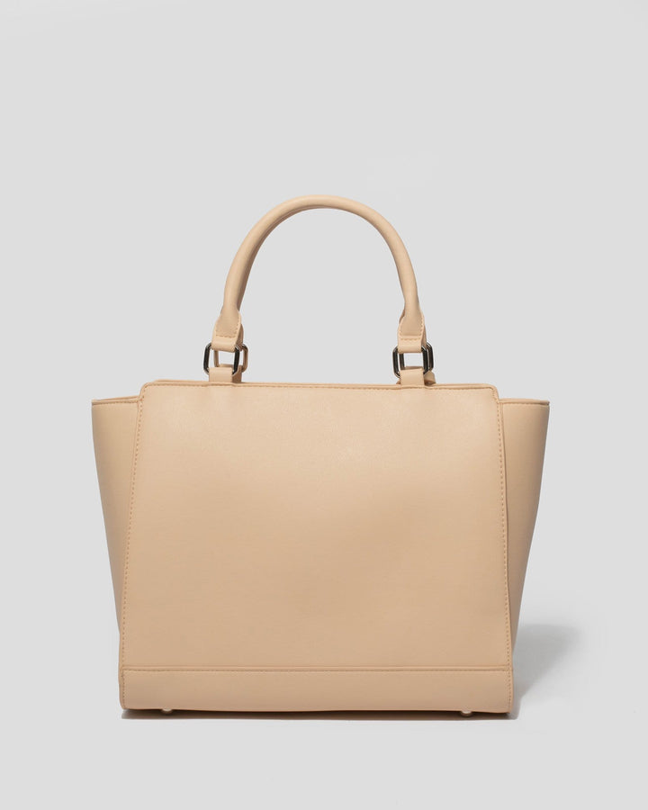 Natural Marigold Front Pocket Tote Bag | Tote Bags