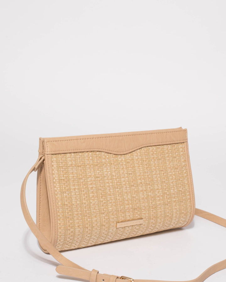 Colette by Colette Hayman Natural Natalia Weave Clutch Bag