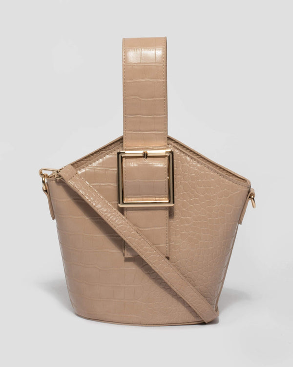 Natural Toya Buckle Bag | Tote Bags