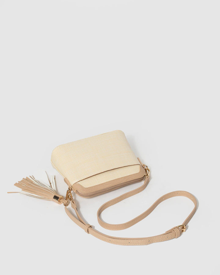 Colette by Colette Hayman Natural Webbing Strap Crossbody Bag
