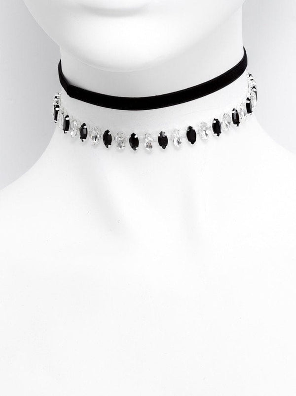 Colette by Colette Hayman Navette Diamante Choker 2 Pack Necklace