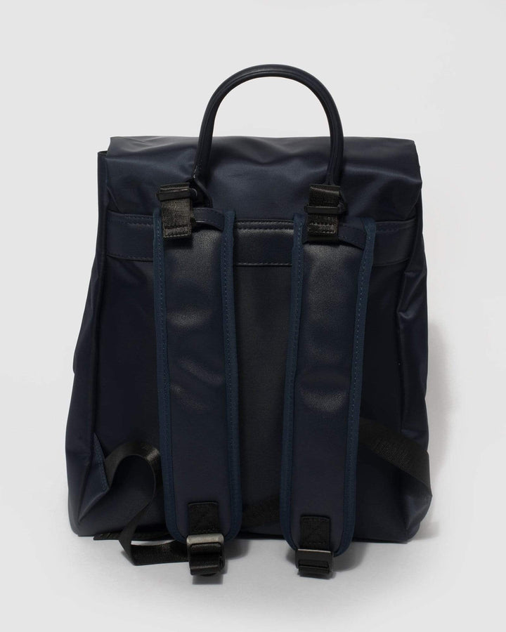 Navy Blue Belle Baby Backpack | Baby Bags