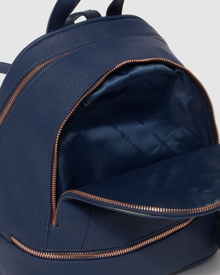 Navy Blue Bridget Medium Backpack | Backpacks