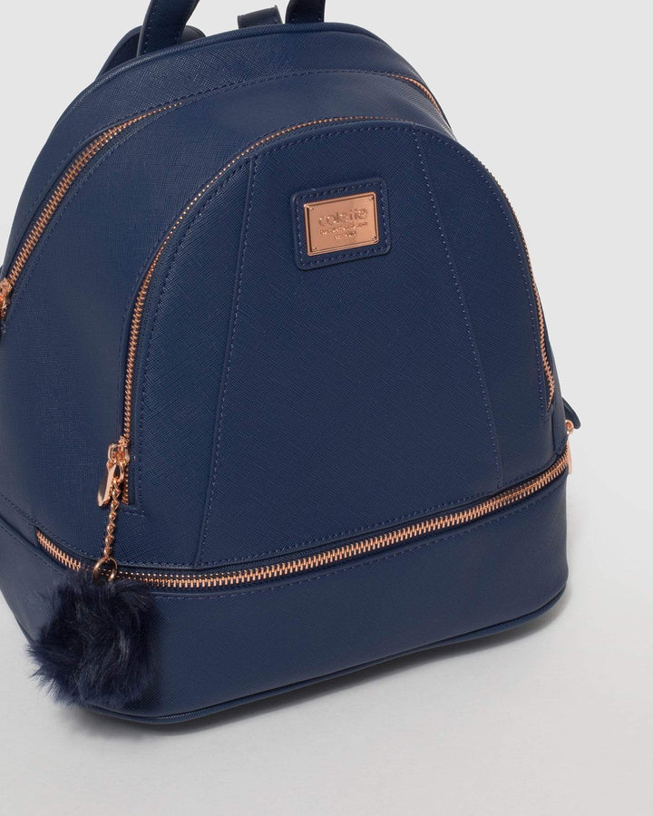 Navy Blue Bridget Medium Backpack | Backpacks