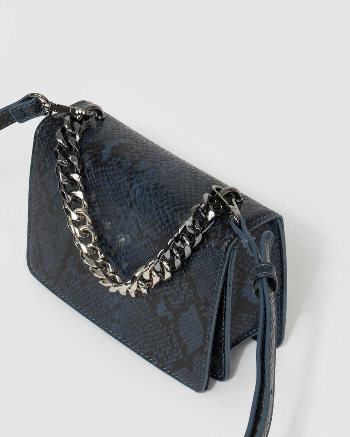 Colette by Colette Hayman Navy Blue Fleur Mini Bag