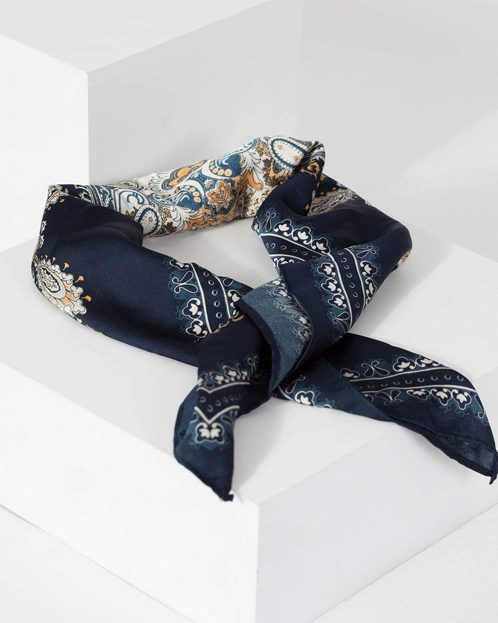 Navy Blue Headband Tie | Accessories