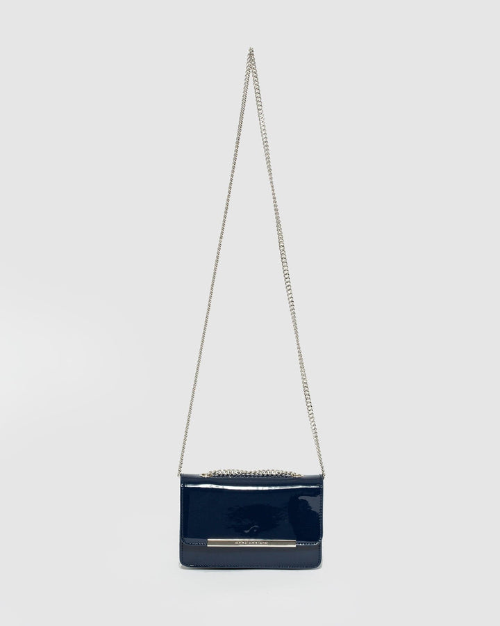 Navy Blue Lauren Chain Bag | Crossbody Bags