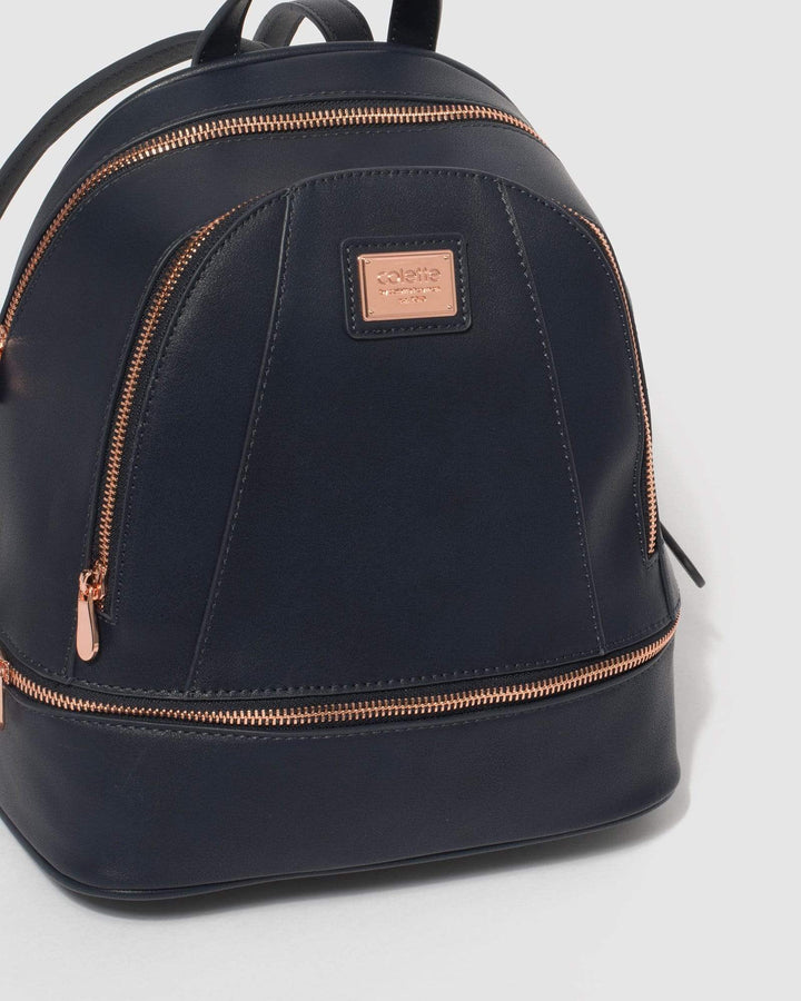 Navy Bridget Medium Backpack | Backpacks
