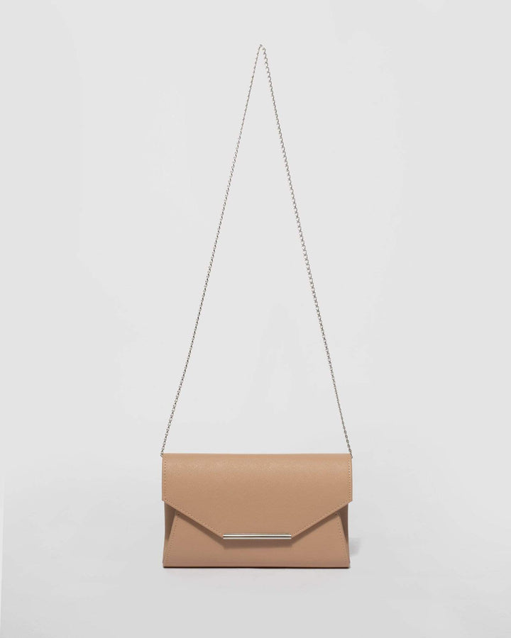 Nude Brianna Eve Clutch Bag | Clutch Bags
