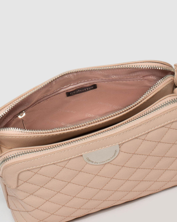 Nude Quilt Crossbody Bag | Crossbody Bags