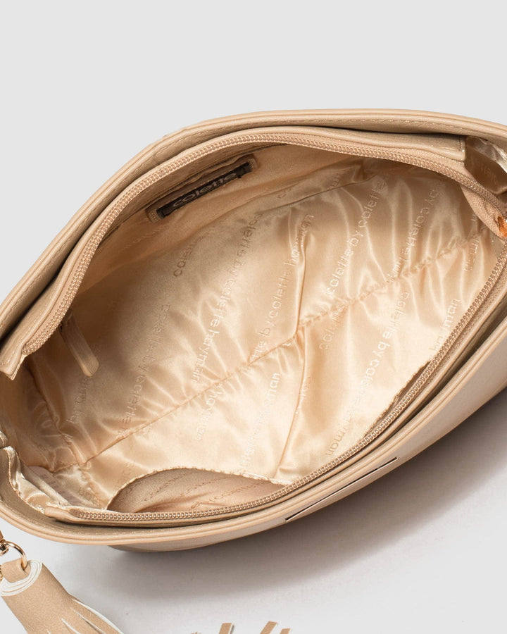 Nude Pia Tassel Medium Crossbody Bag | Crossbody Bags