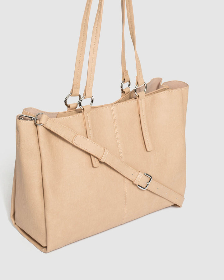 Nude Stacey Ring Tote Bag | Tote Bags