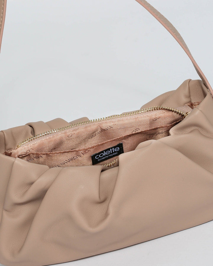 Nude Tilly Baguette Bag | Shoulder Bags