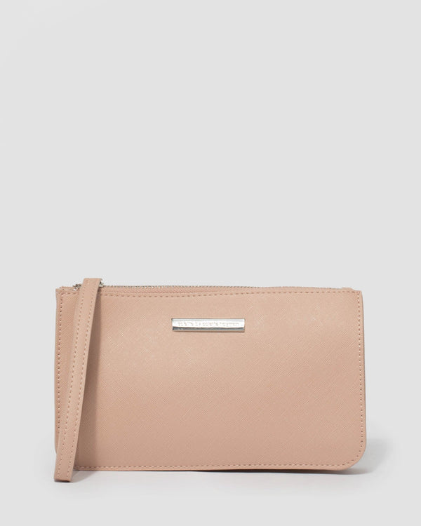 Nude Willow Wristlet Clutch Bag | Clutch Bags