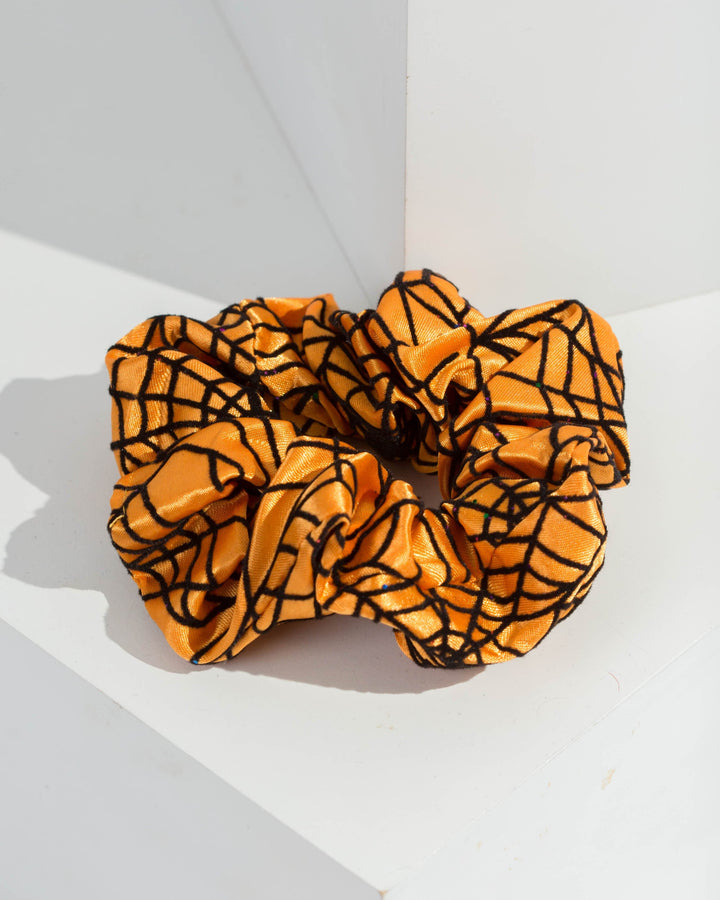 Colette by Colette Hayman Orange Cobweb Scrunchie