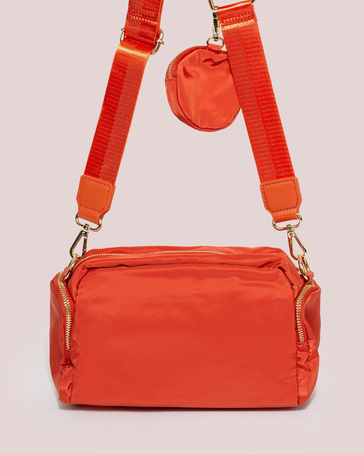 Orange Harper Nylon Crossbody Bag | Crossbody Bags