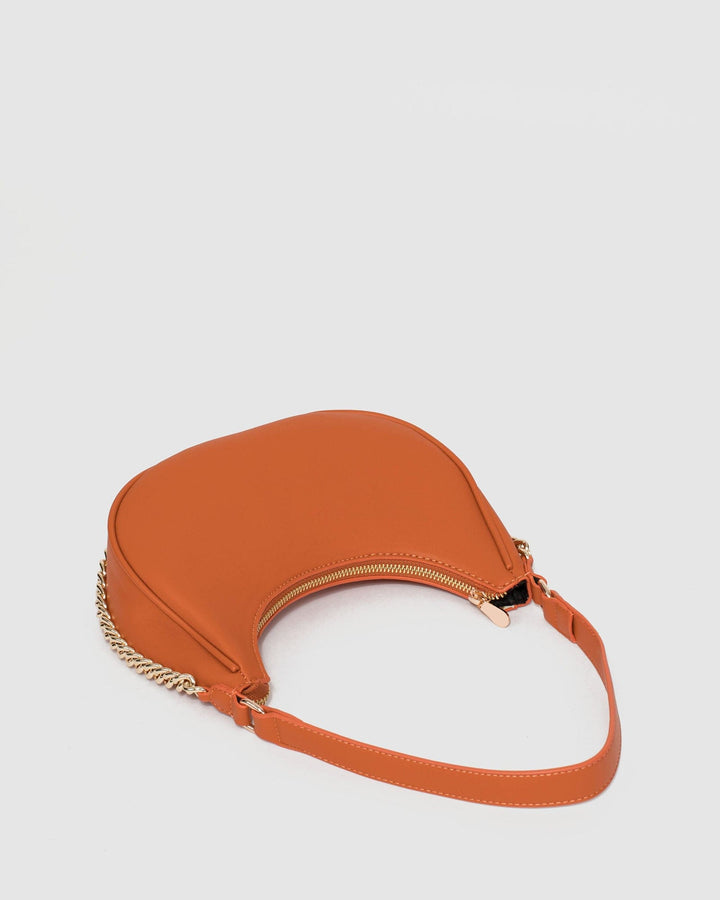 Orange Jasmin Baguette Bag | Shoulder Bags